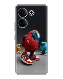 Чехол для TECNO Camon 20 Pro с картинкой «Among Us — 3D стиль» Чехол для TECNO Camon 20 Pro с картинкой «Among Us — 3D стиль»