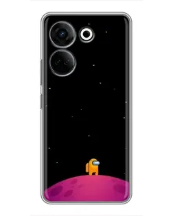 Чехол для TECNO Camon 20 Pro с картинкой «Одинокий герой на планете» Чехол для TECNO Camon 20 Pro с картинкой «Одинокий герой на планете»
