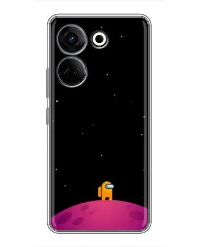 Чехол для TECNO Camon 20 Pro с картинкой «Одинокий герой на планете» Чехол для TECNO Camon 20 Pro с картинкой «Одинокий герой на планете»