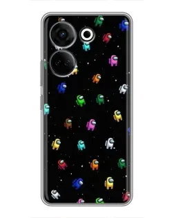Чехол для TECNO Camon 20 Pro с картинкой «Экипаж Among Us» Чехол для TECNO Camon 20 Pro с картинкой «Экипаж Among Us»