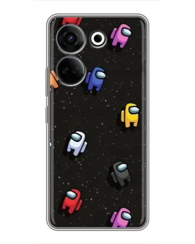Чехол для TECNO Camon 20 Pro с картинкой «Космический паттерн Among Us» Чехол для TECNO Camon 20 Pro с картинкой «Космический паттерн Among Us»