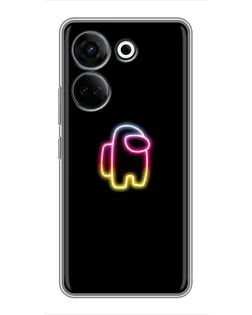 Чехол для TECNO Camon 20 Pro с картинкой «Among Us градиент» Чехол для TECNO Camon 20 Pro с картинкой «Among Us градиент»