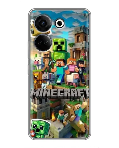 Чохол для TECNO Camon 20 Pro з картинкою «Замок Minecraft» Чохол для TECNO Camon 20 Pro з картинкою «Замок Minecraft»