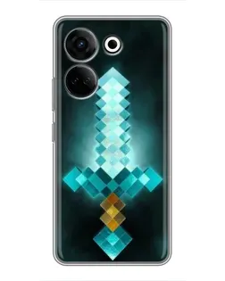 Чохол для TECNO Camon 20 Pro з картинкою «Алмазний меч неон» Чохол для TECNO Camon 20 Pro з картинкою «Алмазний меч неон»