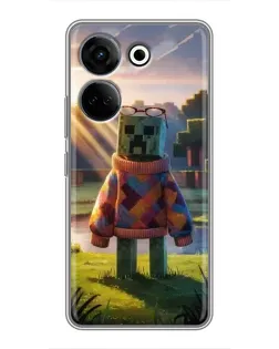 Чохол для TECNO Camon 20 Pro з картинкою «Кріпер у светрі» Чохол для TECNO Camon 20 Pro з картинкою «Кріпер у светрі»