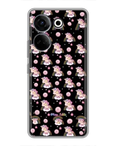 Чехол для TECNO Camon 20 Pro с картинкой «Magic Unicorn паттерн» Чехол для TECNO Camon 20 Pro с картинкой «Magic Unicorn паттерн»