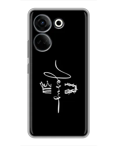 Чохол для TECNO Camon 20 Pro з картинкою «Король Слави Jesus»