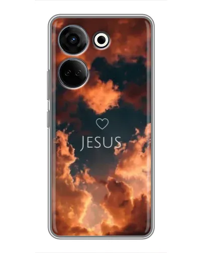 Чохол для TECNO Camon 20 Pro з картинкою «Сяйво Імені Jesus»