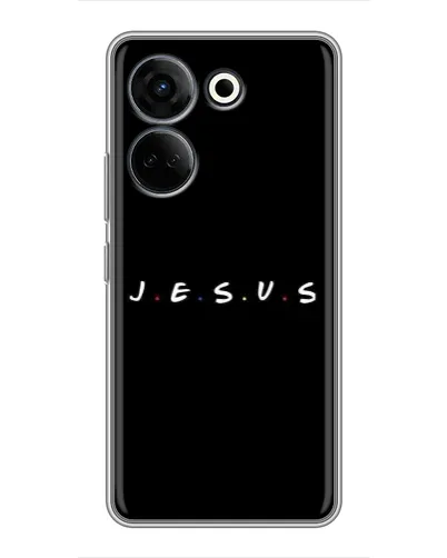 Чохол для TECNO Camon 20 Pro з картинкою «Крапки віри J.E.S.U.S.»