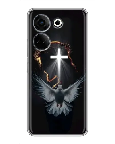 Чохол для TECNO Camon 20 Pro з картинкою «Голуб та Світло»