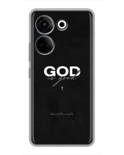 Чохол для TECNO Camon 20 Pro з картинкою «GOD — Бог над усім»
