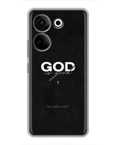 Чохол для TECNO Camon 20 Pro з картинкою «GOD — Бог над усім»