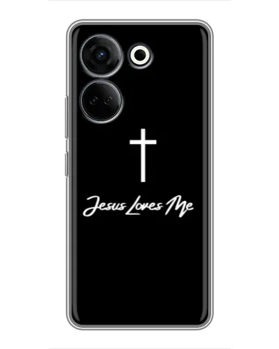 Чохол для TECNO Camon 20 Pro з картинкою «Ісус любить тебе»