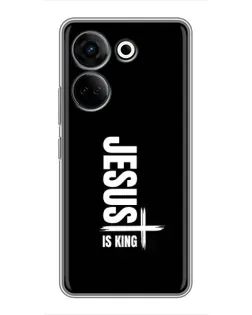 Чохол для TECNO Camon 20 Pro з картинкою «Вертикаль віри Jesus»