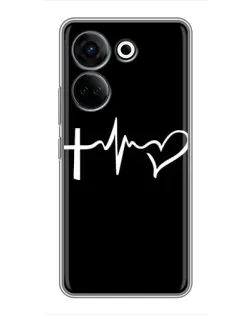 Чехол для TECNO Camon 20 Pro с картинкой «Пульс веры» Чехол для TECNO Camon 20 Pro с картинкой «Пульс веры»