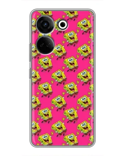Чехол для TECNO Camon 20 Pro с картинкой «Розовый паттерн»