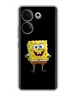 Чехол для TECNO Camon 20 Pro с картинкой «Классический Губка Боб» Чехол для TECNO Camon 20 Pro с картинкой «Классический Губка Боб»