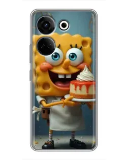 Чехол для TECNO Camon 20 Pro с картинкой «Повар Спанч Боб» Чехол для TECNO Camon 20 Pro с картинкой «Повар Спанч Боб»