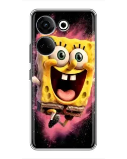 Чехол для TECNO Camon 20 Pro с картинкой «Взрывной Спанч Боб» Чехол для TECNO Camon 20 Pro с картинкой «Взрывной Спанч Боб»