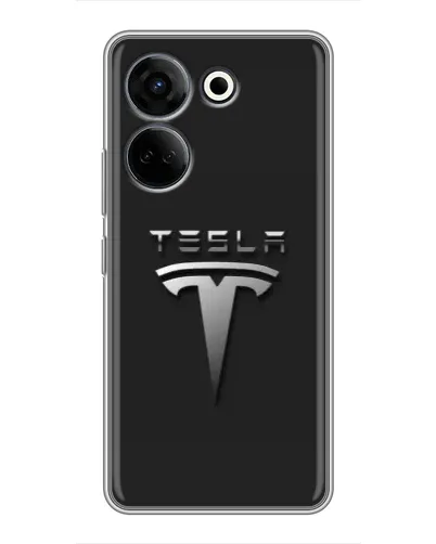 Чохол для TECNO Camon 20 Pro з картинкою «Сталевий логотип Tesla» Чохол для TECNO Camon 20 Pro з картинкою «Сталевий логотип Tesla»