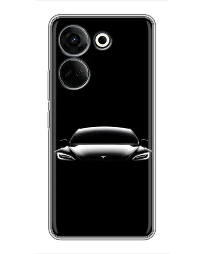 Чохол для TECNO Camon 20 Pro з картинкою «Фари Tesla Night» Чохол для TECNO Camon 20 Pro з картинкою «Фари Tesla Night»