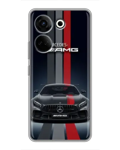 Чохол для TECNO Camon 20 Pro з картинкою «Mercedes — білий карбон» Чохол для TECNO Camon 20 Pro з картинкою «Mercedes — білий карбон»