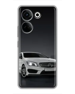 Чохол для TECNO Camon 20 Pro з картинкою «Mercedes AMG GT Silver»
