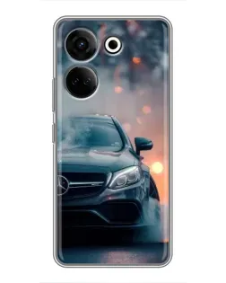 Чохол для TECNO Camon 20 Pro з картинкою «Mercedes — нічне місто»