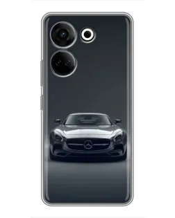 Чохол для TECNO Camon 20 Pro з картинкою «Mercedes на чорному»