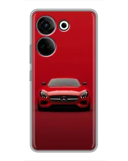 Чохол для TECNO Camon 20 Pro з картинкою «Червоний Mercedes AMG»