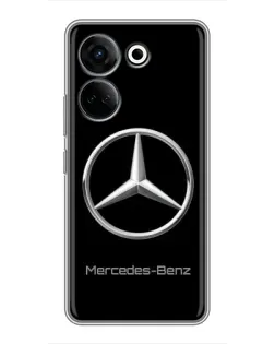 Чохол для TECNO Camon 20 Pro з картинкою «Mercedes Silver Logo»