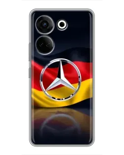 Чохол для TECNO Camon 20 Pro з картинкою «Mercedes — прапор Німеччини»