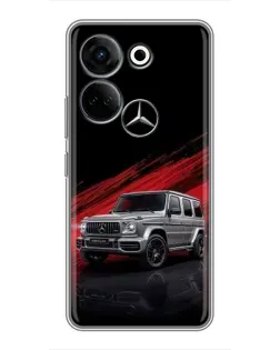 Чохол для TECNO Camon 20 Pro з картинкою «Mercedes G-Class червоний»