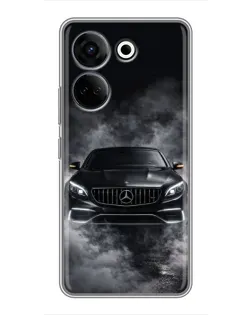 Чохол для TECNO Camon 20 Pro з картинкою «Mercedes у диму»