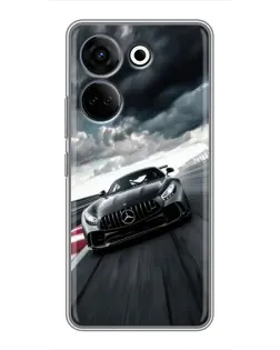 Чохол для TECNO Camon 20 Pro з картинкою «Гоночний Mercedes AMG»