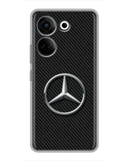 Чехол для TECNO Camon 20 Pro с картинкой «Карбоновый Mercedes стиль»