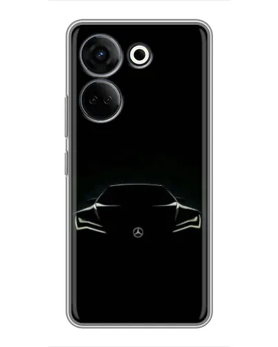 Чехол для TECNO Camon 20 Pro с картинкой «Mercedes — силуэт авто» Чехол для TECNO Camon 20 Pro с картинкой «Mercedes — силуэт авто»