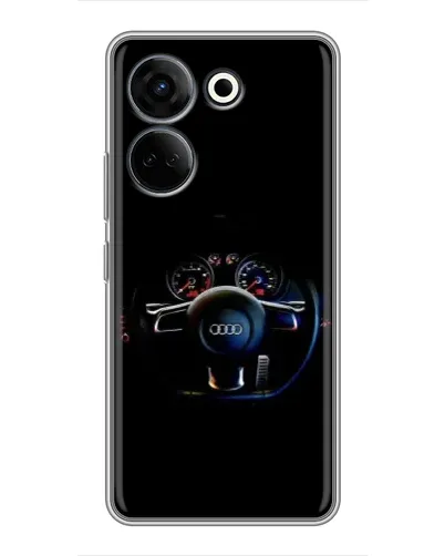 Чохол для TECNO Camon 20 Pro з картинкою «Салон Audi — кермо» Чохол для TECNO Camon 20 Pro з картинкою «Салон Audi — кермо»