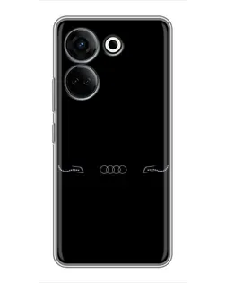 Чохол для TECNO Camon 20 Pro з картинкою «Audi — світловий підпис»