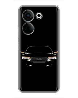 Чохол для TECNO Camon 20 Pro з картинкою «Audi — нічний контур» Чохол для TECNO Camon 20 Pro з картинкою «Audi — нічний контур»