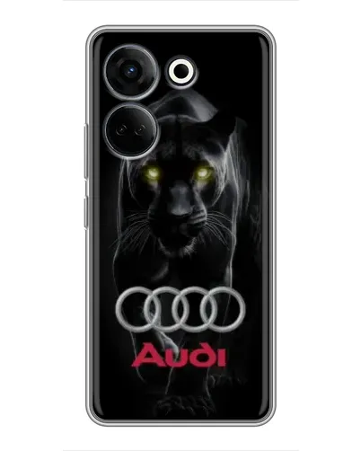 Чохол для TECNO Camon 20 Pro з картинкою «Пантера та Audi» Чохол для TECNO Camon 20 Pro з картинкою «Пантера та Audi»