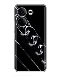 Чохол для TECNO Camon 20 Pro з картинкою «Audi — абстрактні кільця» Чохол для TECNO Camon 20 Pro з картинкою «Audi — абстрактні кільця»