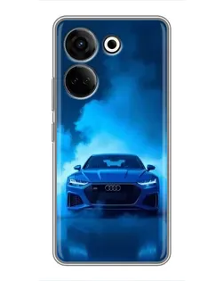 Чохол для TECNO Camon 20 Pro з картинкою «Audi — блакитна енергія» Чохол для TECNO Camon 20 Pro з картинкою «Audi — блакитна енергія»