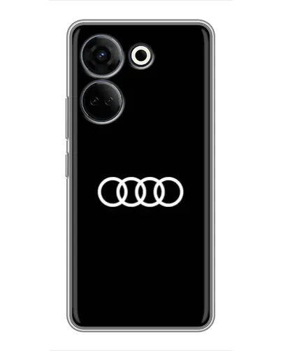 Чохол для TECNO Camon 20 Pro з картинкою «Audi White Logo» Чохол для TECNO Camon 20 Pro з картинкою «Audi White Logo»