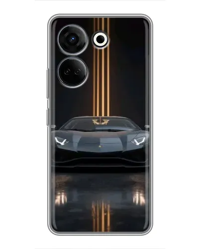 Чехол для TECNO Camon 20 Pro с картинкой «Lamborghini золотые линии» Чехол для TECNO Camon 20 Pro с картинкой «Lamborghini золотые линии»