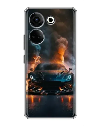 Чехол для TECNO Camon 20 Pro с картинкой «Lamborghini дымная эстетика» Чехол для TECNO Camon 20 Pro с картинкой «Lamborghini дымная эстетика»