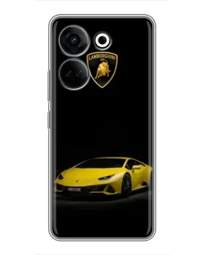 Чехол для TECNO Camon 20 Pro с картинкой «Lamborghini желтый акцент» Чехол для TECNO Camon 20 Pro с картинкой «Lamborghini желтый акцент»