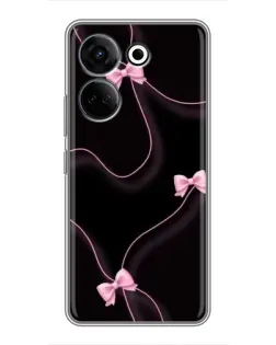 Чехол для TECNO Camon 20 Pro с картинкой «Розовые ленты» Чехол для TECNO Camon 20 Pro с картинкой «Розовые ленты»