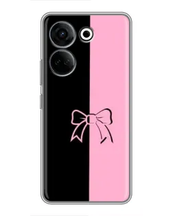 Чехол для TECNO Camon 20 Pro с картинкой «Половинки банта» Чехол для TECNO Camon 20 Pro с картинкой «Половинки банта»