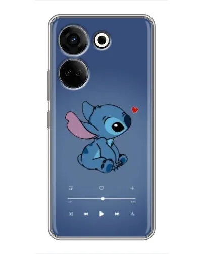 Чохол для TECNO Camon 20 Pro з картинкою «Музичний Stitch»